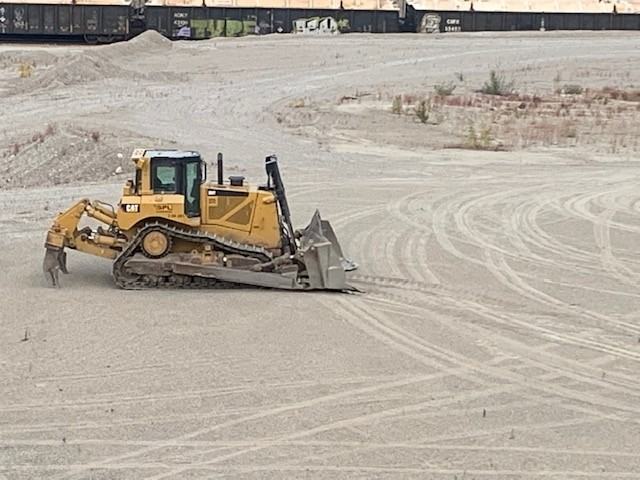 Dozer working a building pad